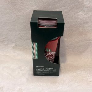 NWT Starbucks Christmas cold cup set